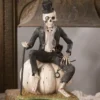 TheHolidayBarn.com Mr. Skeleton On Pumpkin New!