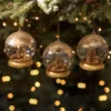 Bethany Lowe Nativity Globe Ornaments - Gold