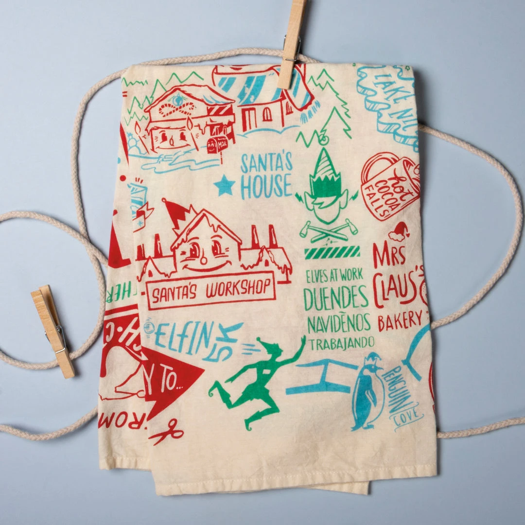 Primitives By Kathy This Way To The North Pole Kitchen Towel 4 Primitives By Kathy This Way To The North Pole Kitchen Towel