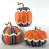 Katherine's Collection Orange & Purple Patterned Pumpkins 2 Katherine's Collection Orange & Purple Patterned Pumpkins