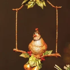 One Hundred 80 Degrees Partridge In A Pear Tree Ornament New!