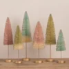 Bethany Lowe Pastel Bottle Brush Trees With Long Stems New!