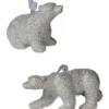 Bethany Lowe Platinum Glitter Polar Bear Ornaments 1 Bethany Lowe Platinum Glitter Polar Bear Ornaments