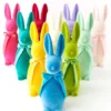 TheHolidayBarn.com Pop Of Color Flocked Bunny Rabbit, 16" New!