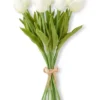 K&K Interiors New! Faux White Tulip Bunch 1 K&K Interiors New! Faux White Tulip Bunch