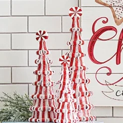 Raz Red & White Candy Trees New!