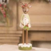 Bethany Lowe Reindeer With Holly Figurine 2 Bethany Lowe Reindeer With Holly Figurine