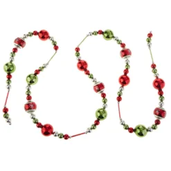 Raz Retro Christmas Glass Ball Garland New!