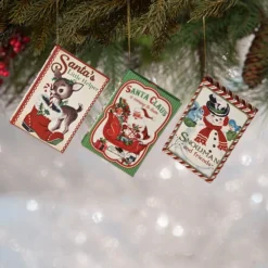 Bethany Lowe Retro Christmas Book Ornaments