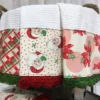 TheHolidayBarn.com Retro Christmas Kitchen Bar Towels With Hand Crocheted Trim 1 TheHolidayBarn.com Retro Christmas Kitchen Bar Towels With Hand Crocheted Trim
