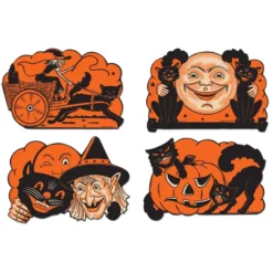 Beistle Vintage Paper Halloween Cutouts Beistle Vintage Halloween