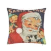 TheHolidayBarn.com Santa's Workshop Pillow New!