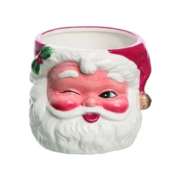 Transpac Retro Winking Santa Container