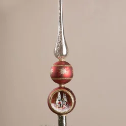 Bethany Lowe New! Santa In His Sleigh Indent Tree Topper