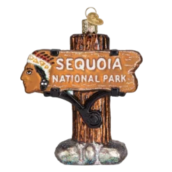 Sequoia National Park Ornament Glass Camping Ornaments Old World Christmas