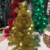 Department 56 New! Shiny & Bright Lighted Tinsel Tree Set