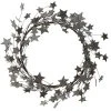 Creative Co-Op Silver Glittered Star Wreath