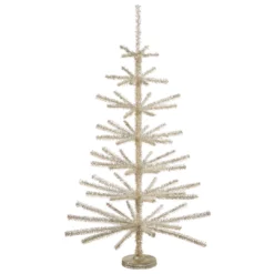 Raz New! Silver Tinsel Tree, 36