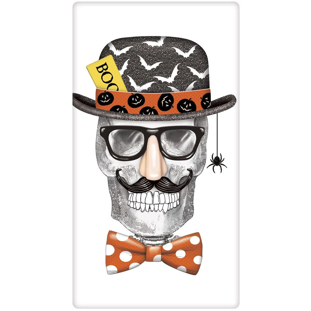 Mary Lake-Thompson Skeleton With Funny Glasses Towel 3 Mary Lake-Thompson Skeleton With Funny Glasses Towel