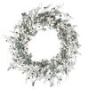 Napco Snowy Pearl Crabapple And Boxwood Wreath