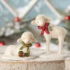 Bethany Lowe Sweet Christmas Lambs New! 2 Bethany Lowe Sweet Christmas Lambs New!