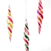 Katherine's Collection Sweet Spiral Ribbon Candy Icicle Ornaments