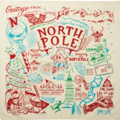 Primitives By Kathy This Way To The North Pole Kitchen Towel