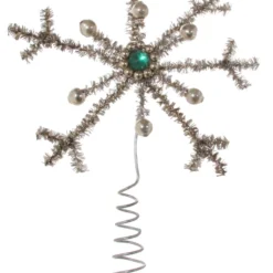 ShiShi Tinsel Snowflake Tree Topper New!