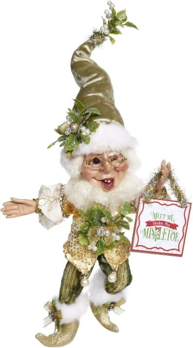 New! Mark Roberts Under The Mistletoe Elf - 10" 3 New! Mark Roberts Under The Mistletoe Elf - 10"