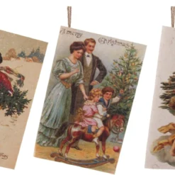 ShiShi Victorian Christmas Card Ornaments