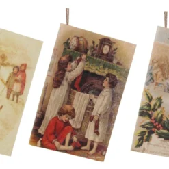ShiShi Victorian Christmas Children Card Ornaments