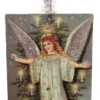 ShiShi Vintage Christmas Angel Postcard Ornament