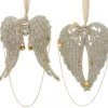 Kurt Adler Christmas Vintage Glamour Angel Wings Ornaments