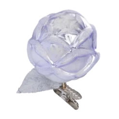 Inge Glass Violet Blossom Flower Clip Ornament