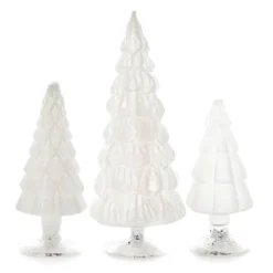 Cody Foster White Candy Glass Trees New!