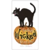 Mary Lake-Thompson Wicked Black Cat On Pumpkin Towel 2 Mary Lake-Thompson Wicked Black Cat On Pumpkin Towel