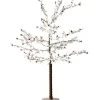 Creative Co-Op Winter White Felt Tree With Red Beads Christmas