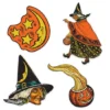Beistle Beistle Vintage Halloween Witch, Moon & Pumpkin Cutouts
