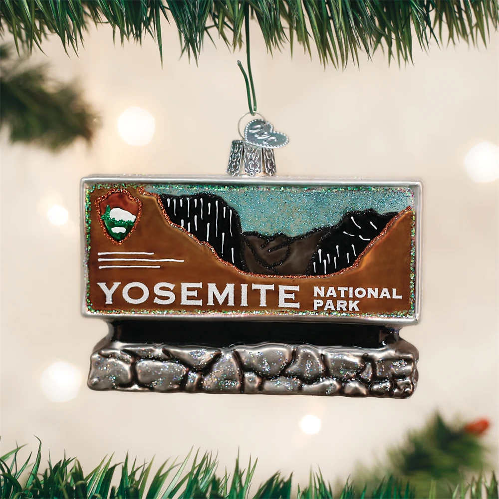 TheHolidayBarn.com Christmas Yosemite National Park Sign Ornament 3 TheHolidayBarn.com Christmas Yosemite National Park Sign Ornament